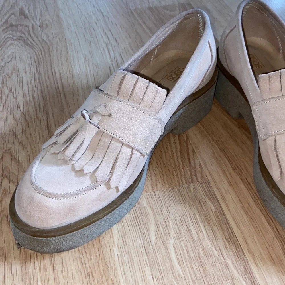 ASOS Pink Platform Loafers - Picture 3 of 9